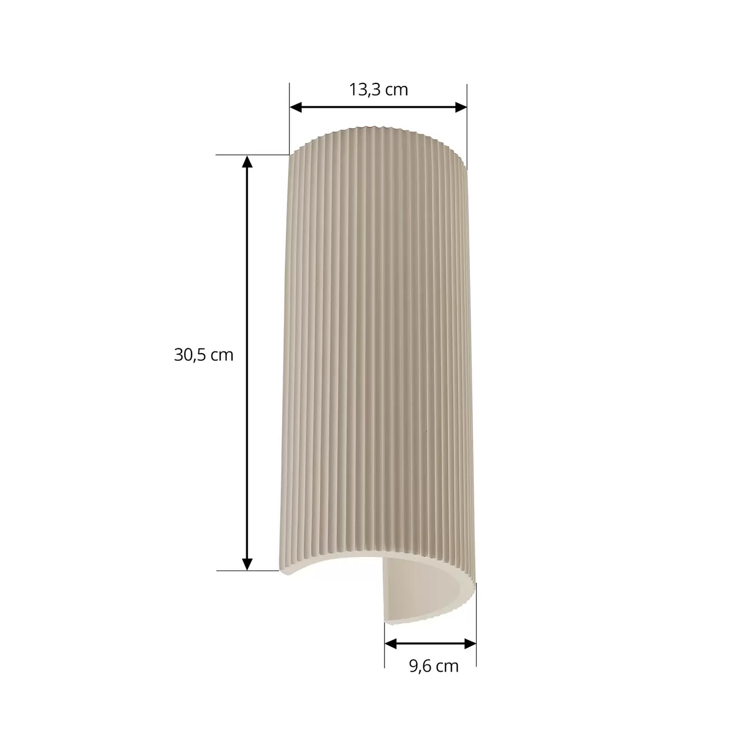 B-Ware Lindby Wandleuchte Colja Wandlampe Wandlicht Leuchte Rund Höhe 30,5 Cm Gips W793 - 4251911794229