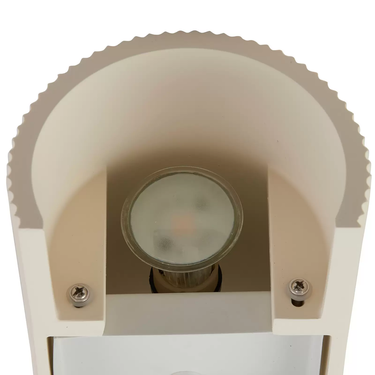 B-Ware Lindby Wandleuchte Colja Wandlampe Wandlicht Leuchte Rund Höhe 30,5 Cm Gips Weiß - 4251911794229