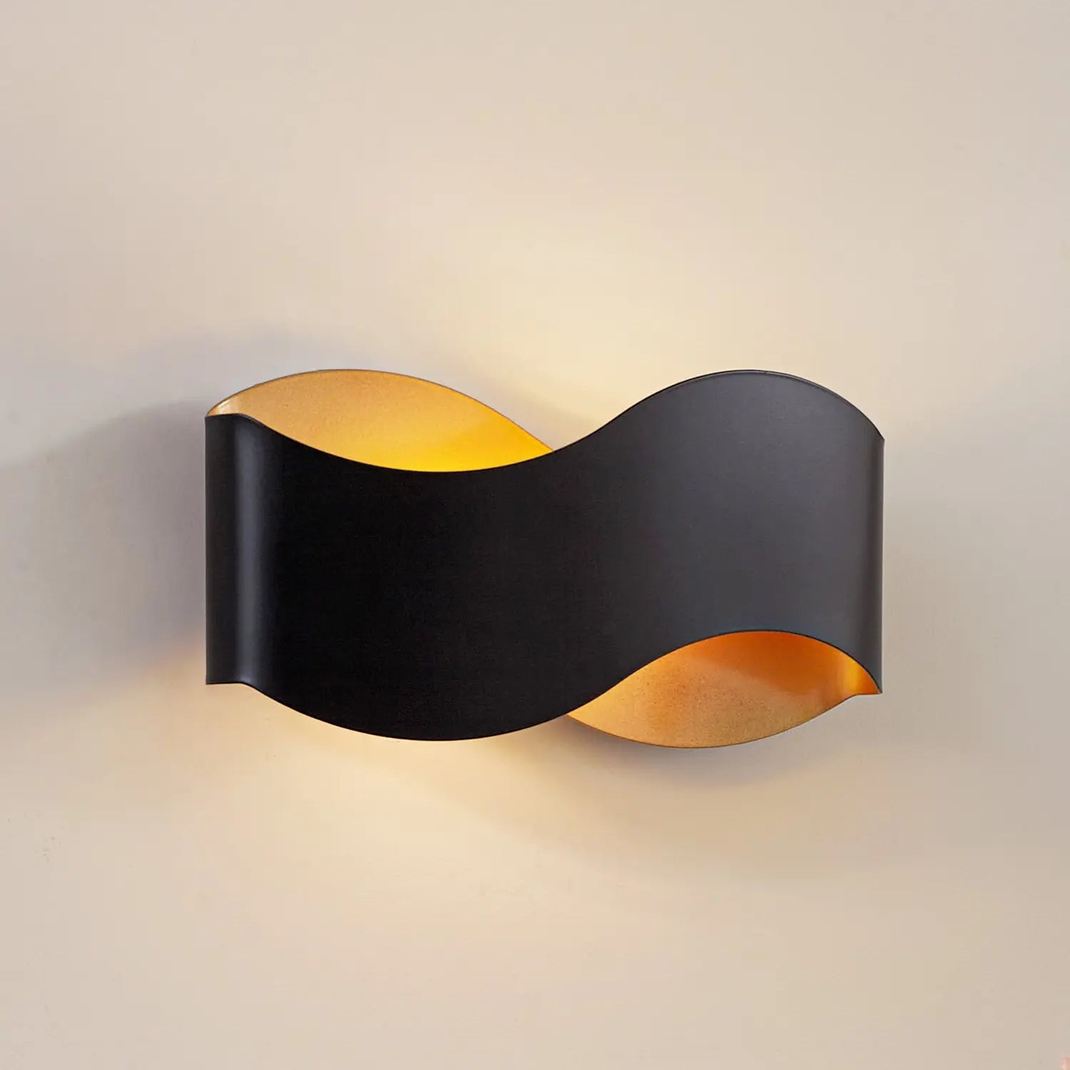 B-Ware Lindby Wandleuchte Wandlampe Dailin Schwarz Gold 30 Cm Metall Dimmbar G9 Led459 - 4255830902093