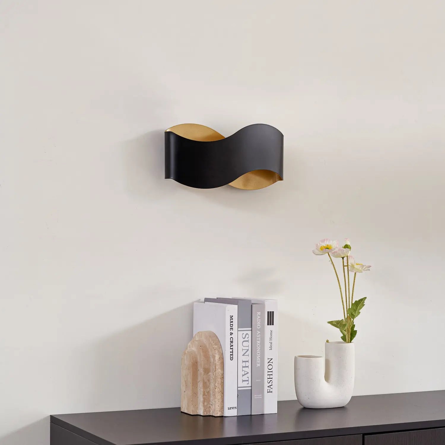 B-Ware Lindby Wandleuchte Wandlampe Dailin Schwarz Gold 30 Cm Metall Dimmbar G9 Led459 - 4255830902093
