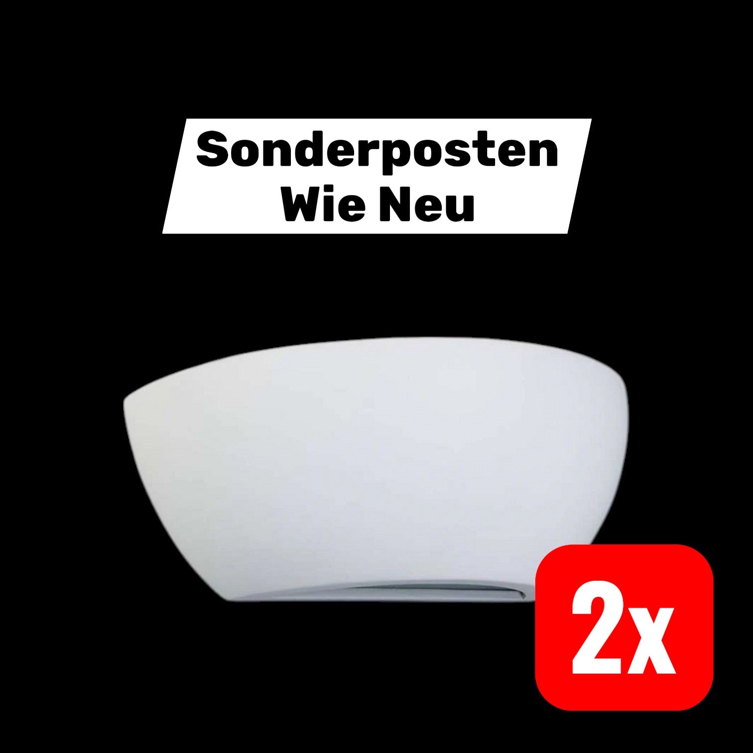 Lindby Wandleuchte Felia Gipsleuchte weiß Wandleuchte Wandlicht LED 2 STÜCK - 6291105700962