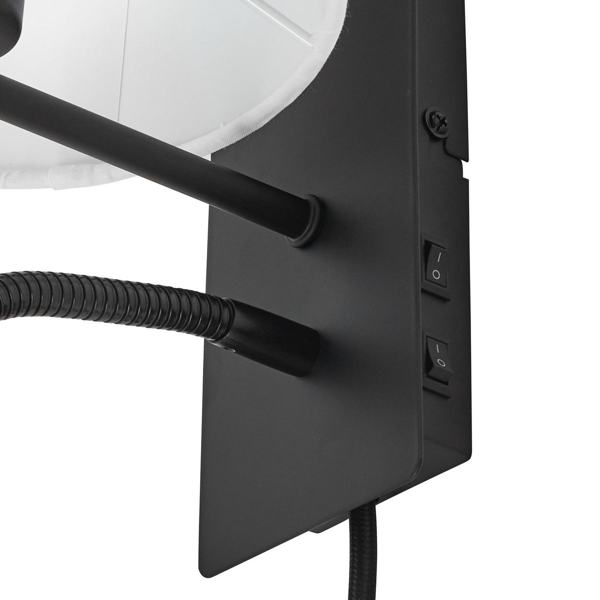Lindby Wandleuchte Leselampe LED Florens schwarz 235 cm Lampe Leuchte Spot - 4255830900167