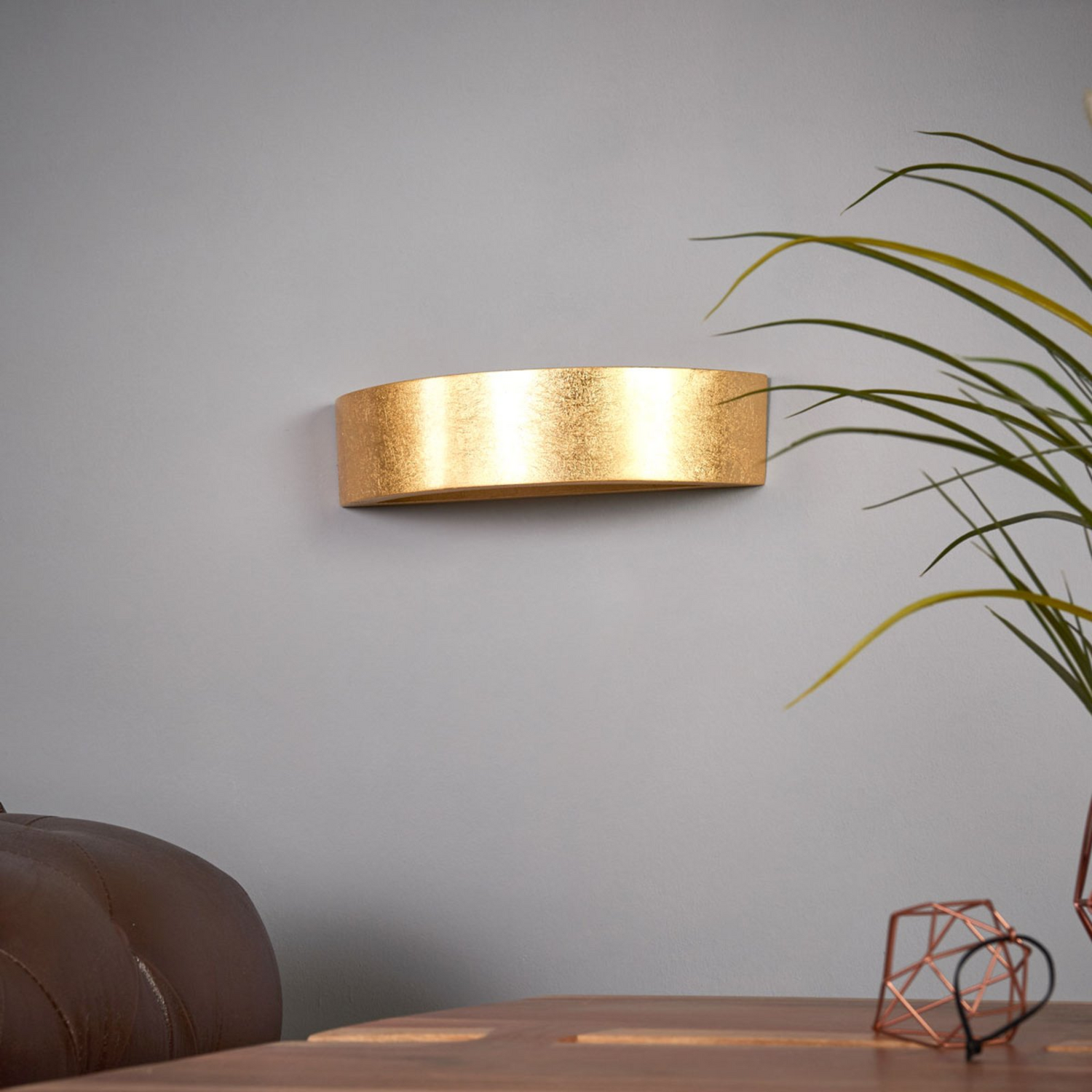 B-Ware Lindby Jasin Wandleuchte Wandleuchte Lampe Leuchte Designerlampe E14 Gold Weiß