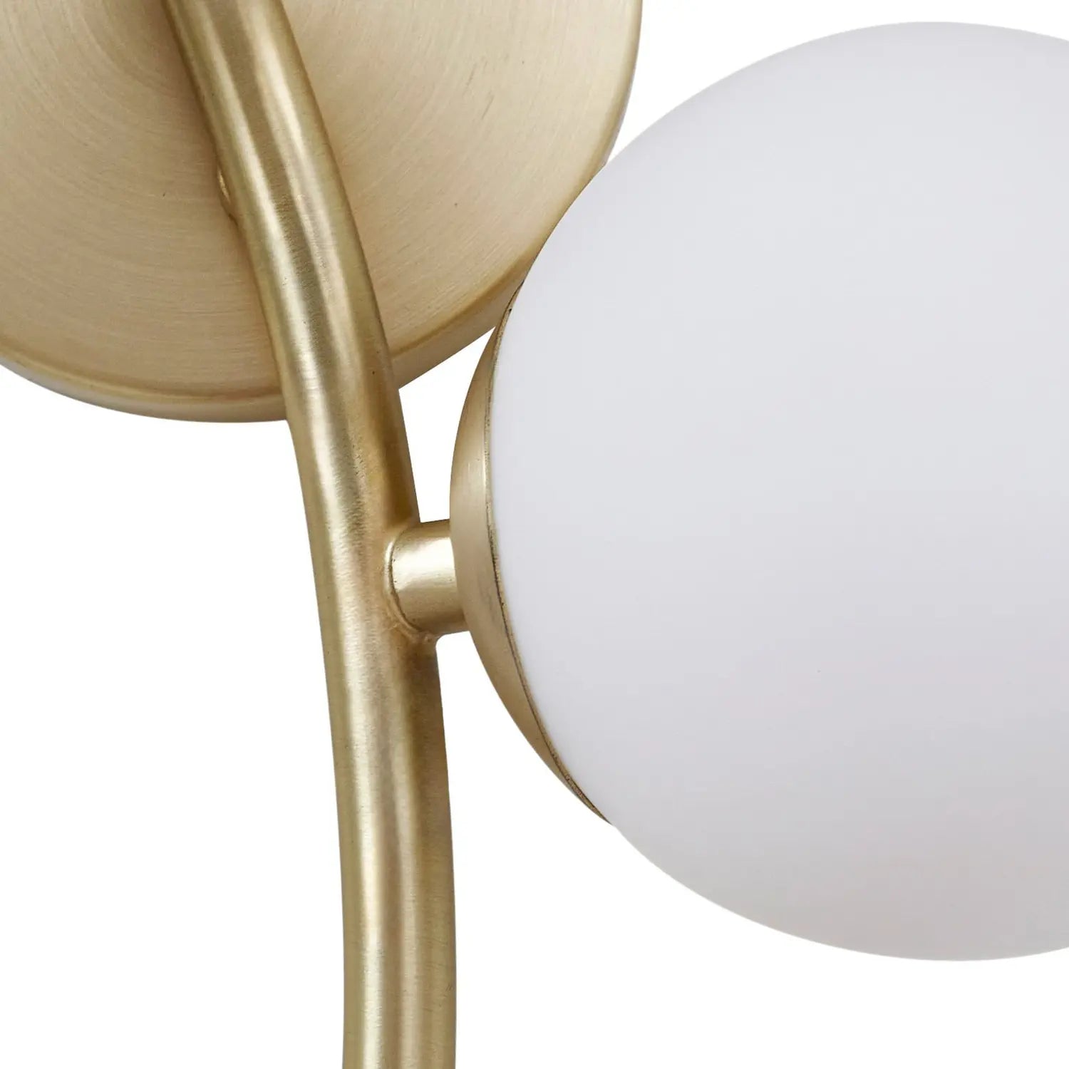 B-Ware Lindby Wandleuchte Wandlampe Josiana Glas Kugel Messing Beleuchtung Wohnraum - 4255830903489