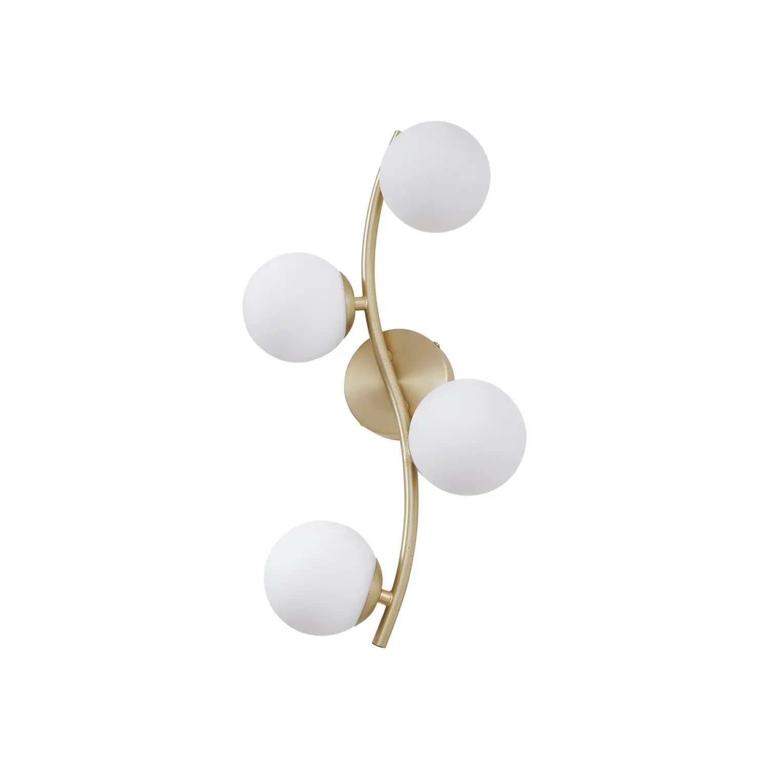 B-Ware Lindby Wandleuchte Wandlampe Josiana Glas Kugel Messing Beleuchtung Wohnraum - 4255830903489