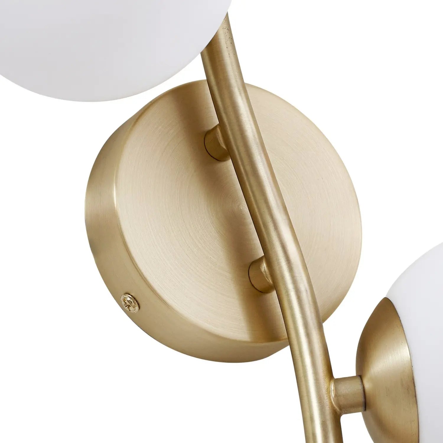 B-Ware Lindby Wandleuchte Wandlampe Josiana Glas Kugel Messing Beleuchtung Wohnraum - 4255830903489