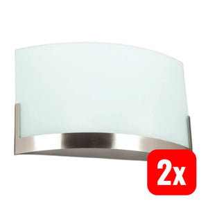 B-Ware Lindby Wandleuchte Karla Wandlampe Flurlampe Leuchte 2 Flammig E27 Led 2 Stück