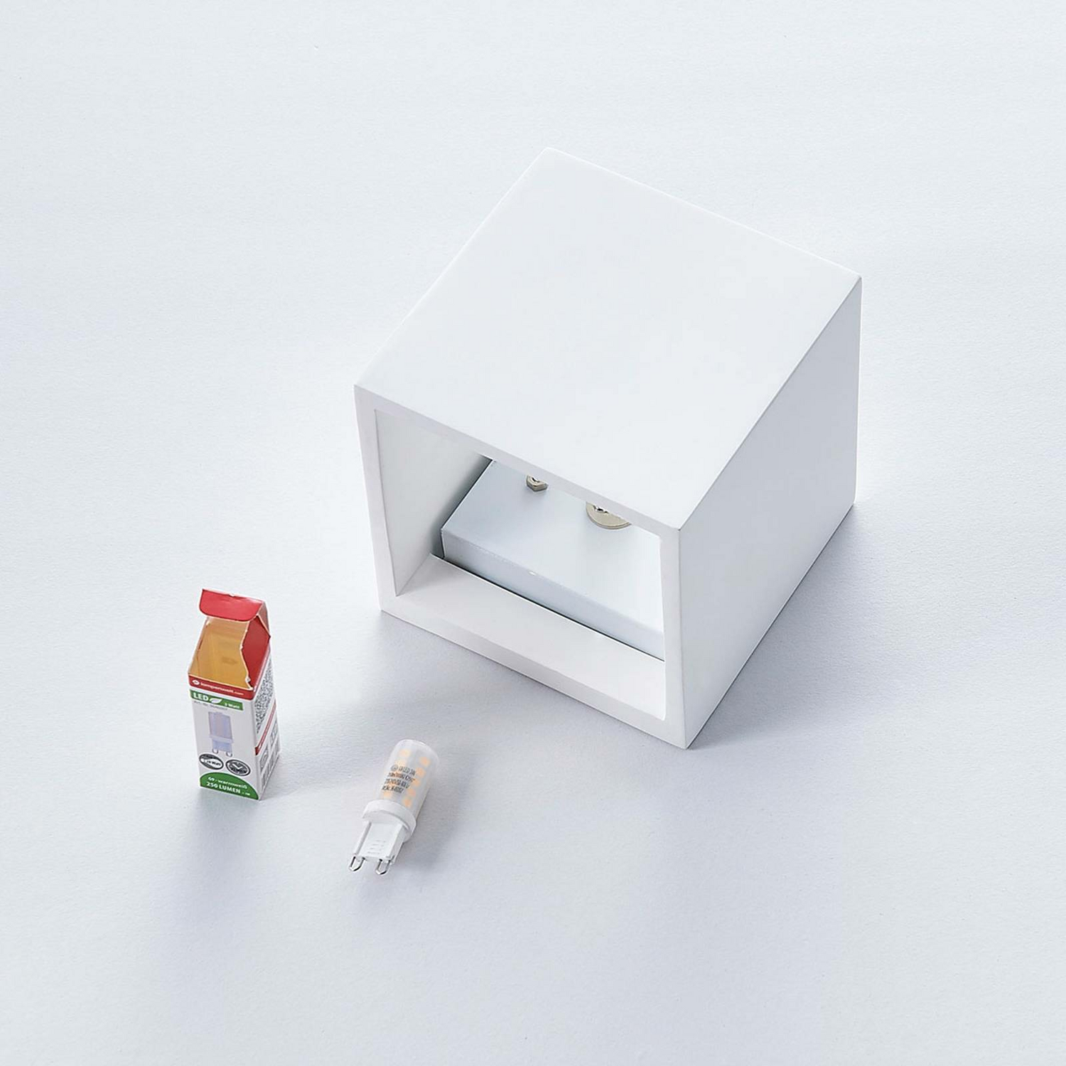 B-Ware Lindby Led Gipsleuchte Kay Lampe Wandleuchte Leuchte Wandleuchte G9 2 Stück - 4251096535693