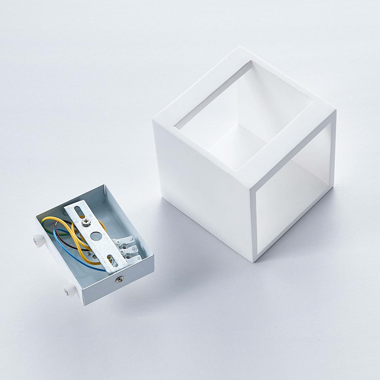 B-Ware Lindby Led Gipsleuchte Kay Lampe Wandleuchte Leuchte Wandleuchte G9 2 Stück - 4251096535693