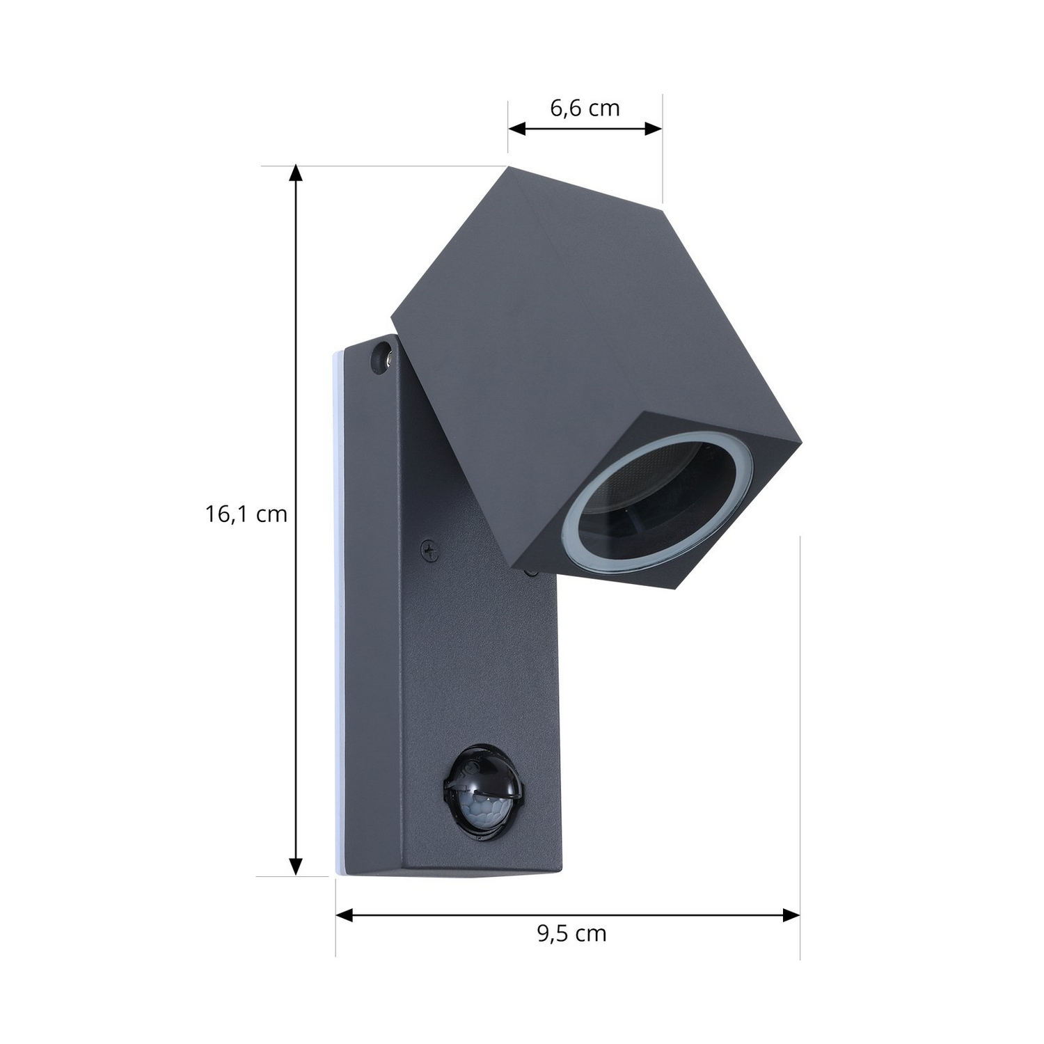 B-Ware Lindby Wandleuchte Wandlampe Lampe Othil Anthrazit Sensor Ip44 Metall 3 Stück - 4251911777581