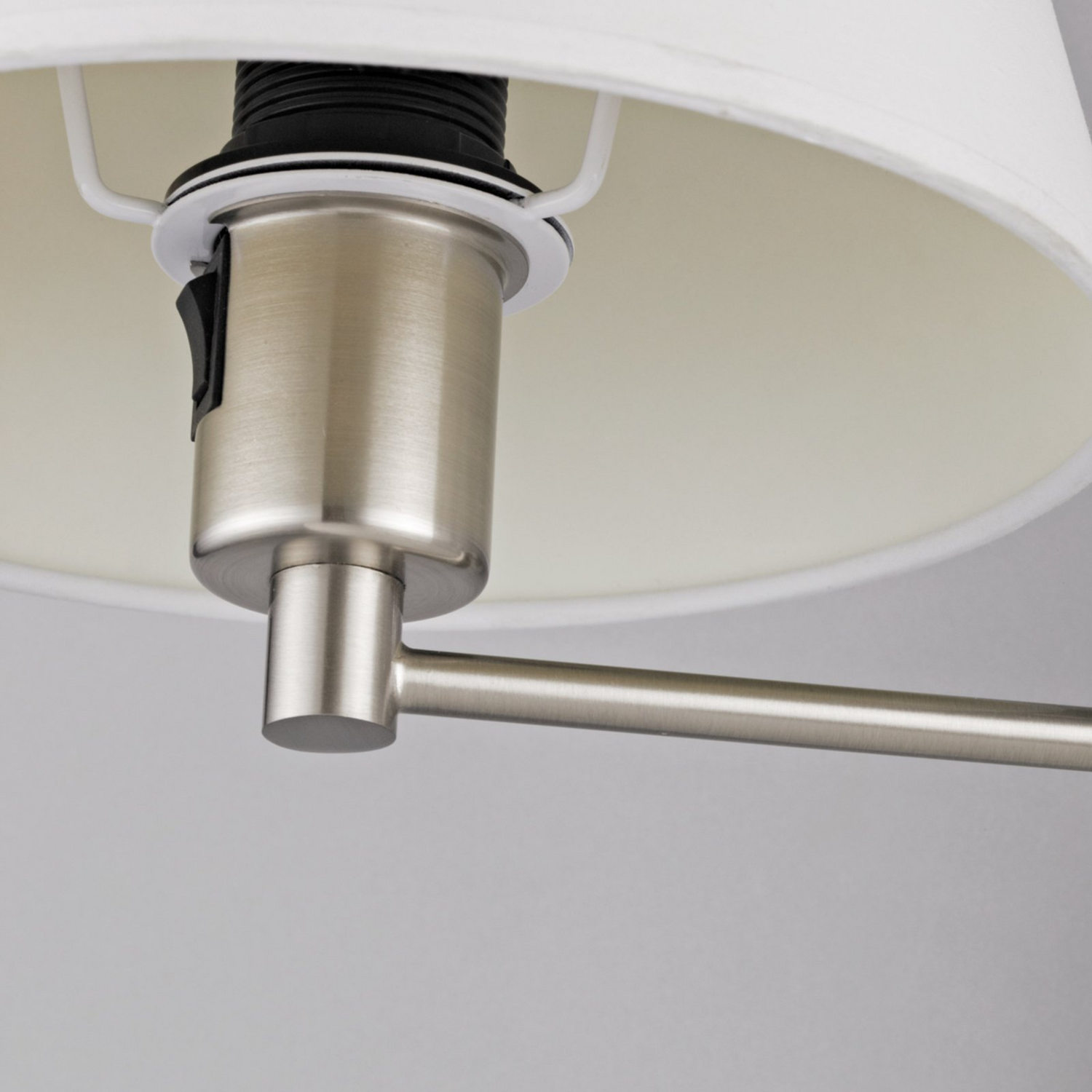 B-Ware Lindby Wandleuchte Pola Wandlampe Leuchte Lampe Ausziehbarer Schirm Nickel Ma867 - 4251096514193