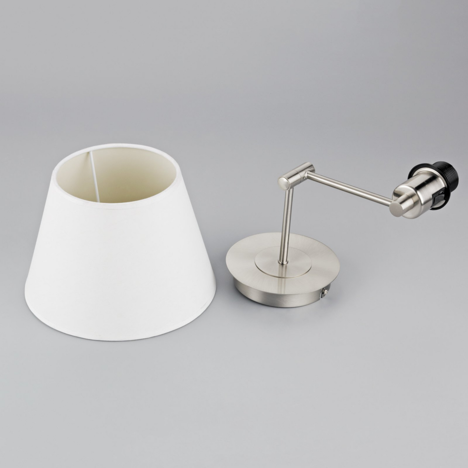 B-Ware Lindby Wandleuchte Pola Wandlampe Leuchte Lampe Ausziehbarer Schirm Nickel Ma867 - 4251096514193