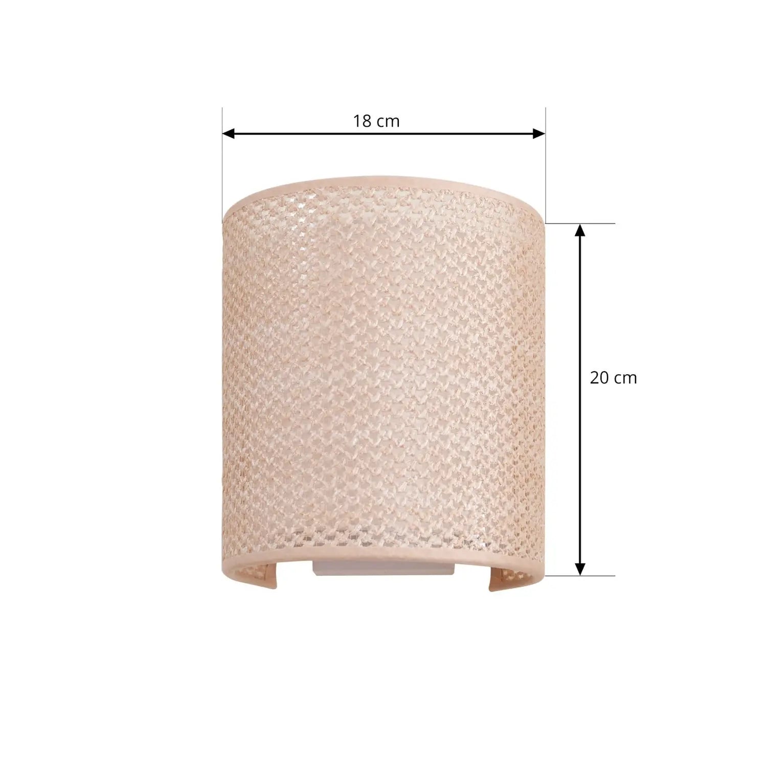 B-Ware Lindby Wandleuchte Wandlampe Soula Kunststoff Beige Dimmbar E27 Led Höhe 20 Cm - 4255830903922