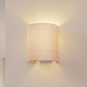 B-Ware Lindby Wandleuchte Wandlampe Soula Kunststoff Beige Dimmbar E27 Led Höhe 20 Cm