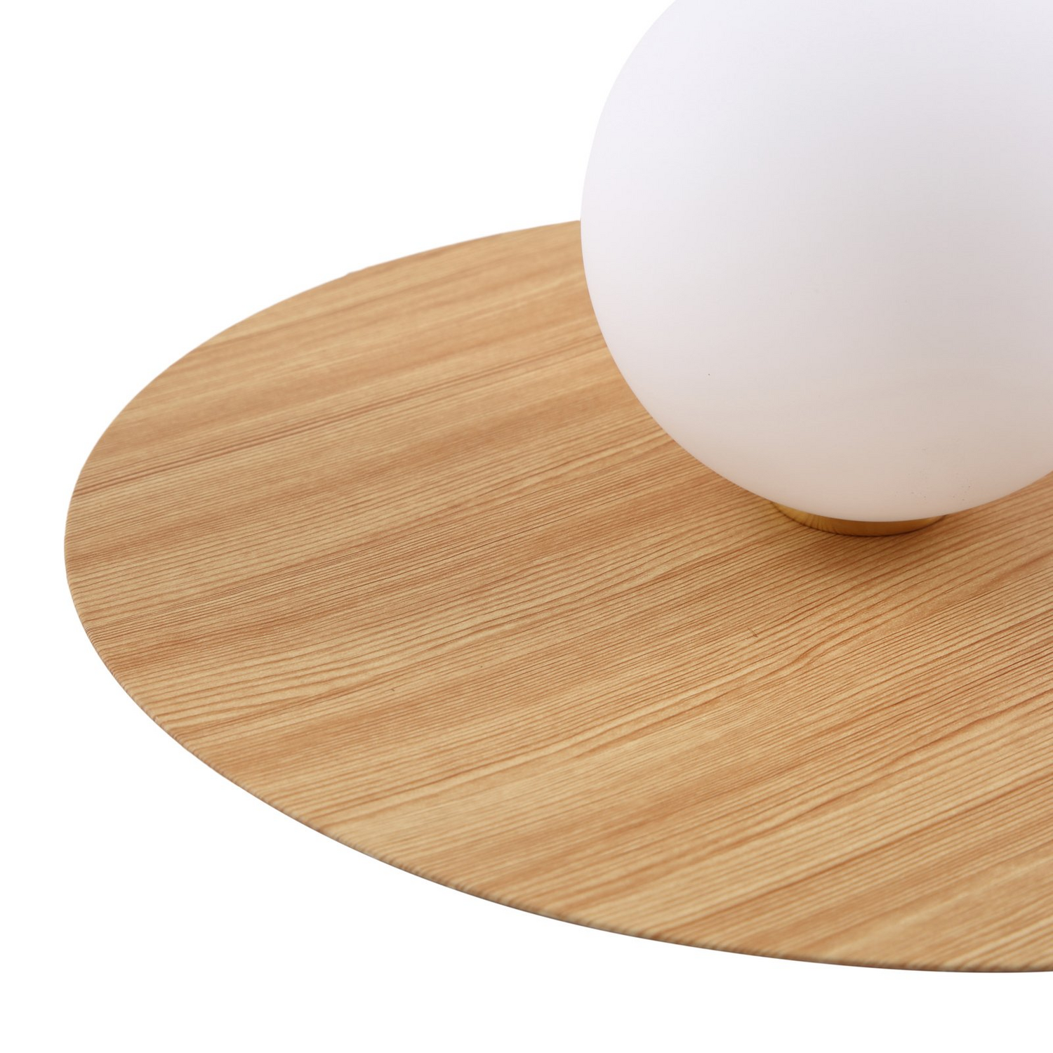 B-Ware Lindby Wandleuchte Zain Wandlampe Leuchte Lampe Holzfarben Weiß Glas ø 33 Cm772 - 4251911777208