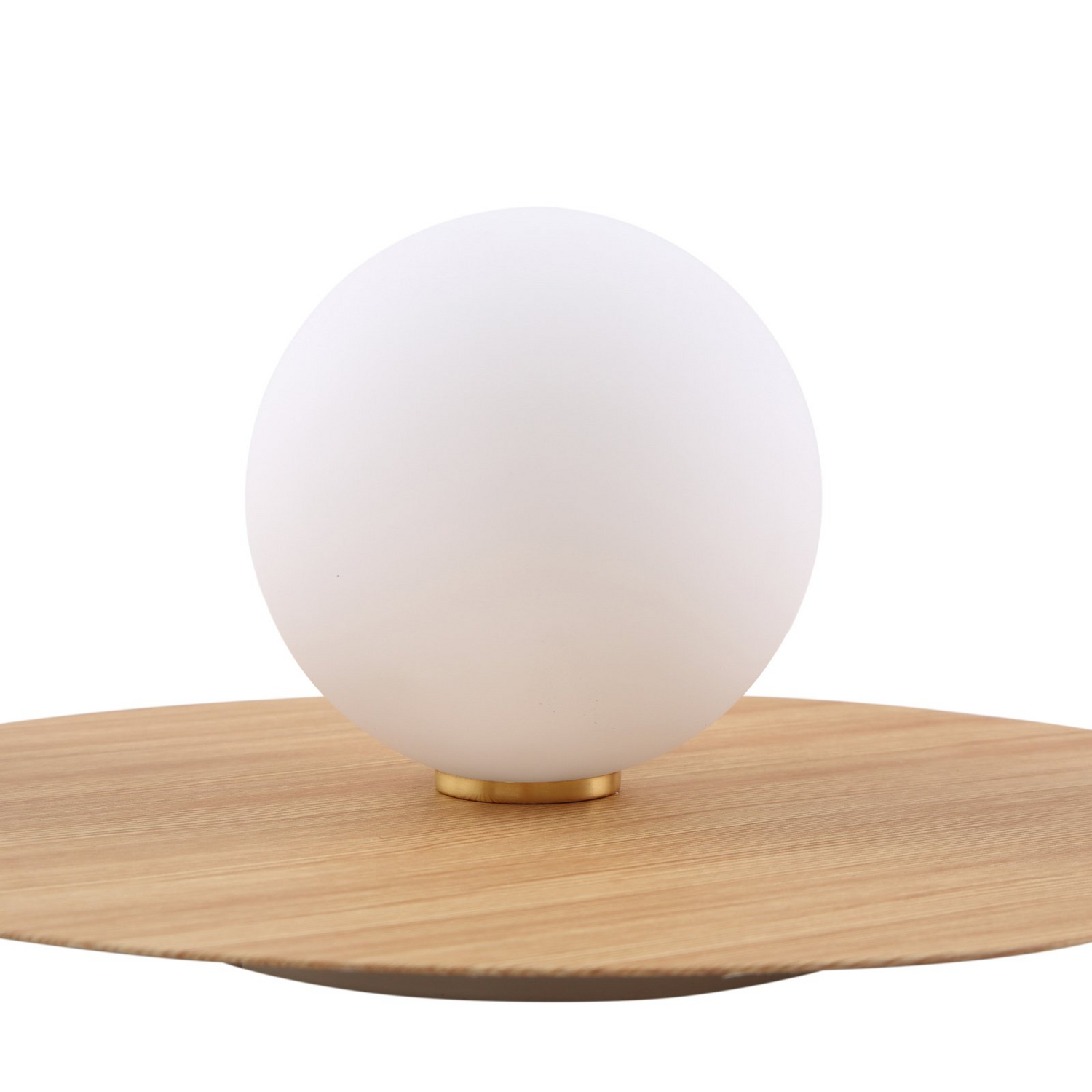 B-Ware Lindby Wandleuchte Zain Wandlampe Leuchte Lampe Holzfarben Weiß Glas ø 33 Cm772 - 4251911777208