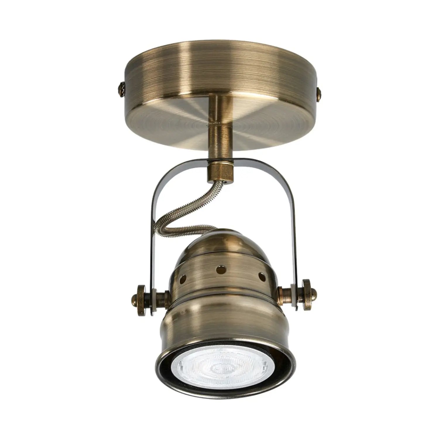 B-Ware Lindby Wandstrahler Spot Lampe Metall Altmessing Leonor 1 Flammig 9 Cm Gu10 - 4251096536072