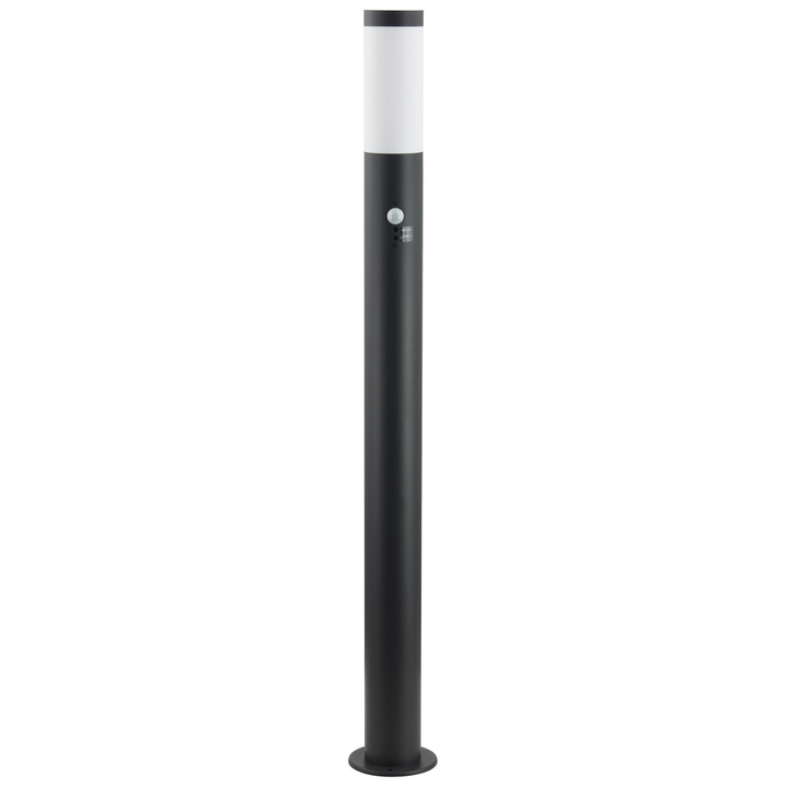 Lindby Wegelampe Außenleuchte Statius Anthrazit Weiß Sensor 100cm E27 Lampe Spot B-Ware - 4251911764659