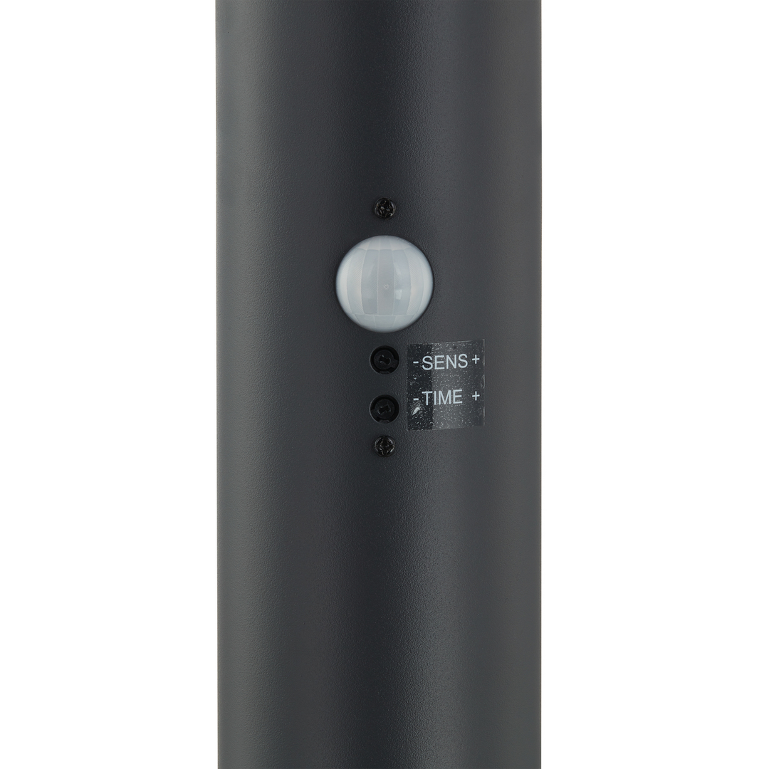 Lindby Wegelampe Außenleuchte Statius Anthrazit Weiß Sensor 100cm E27 Lampe Spot B-Ware - 4251911764659