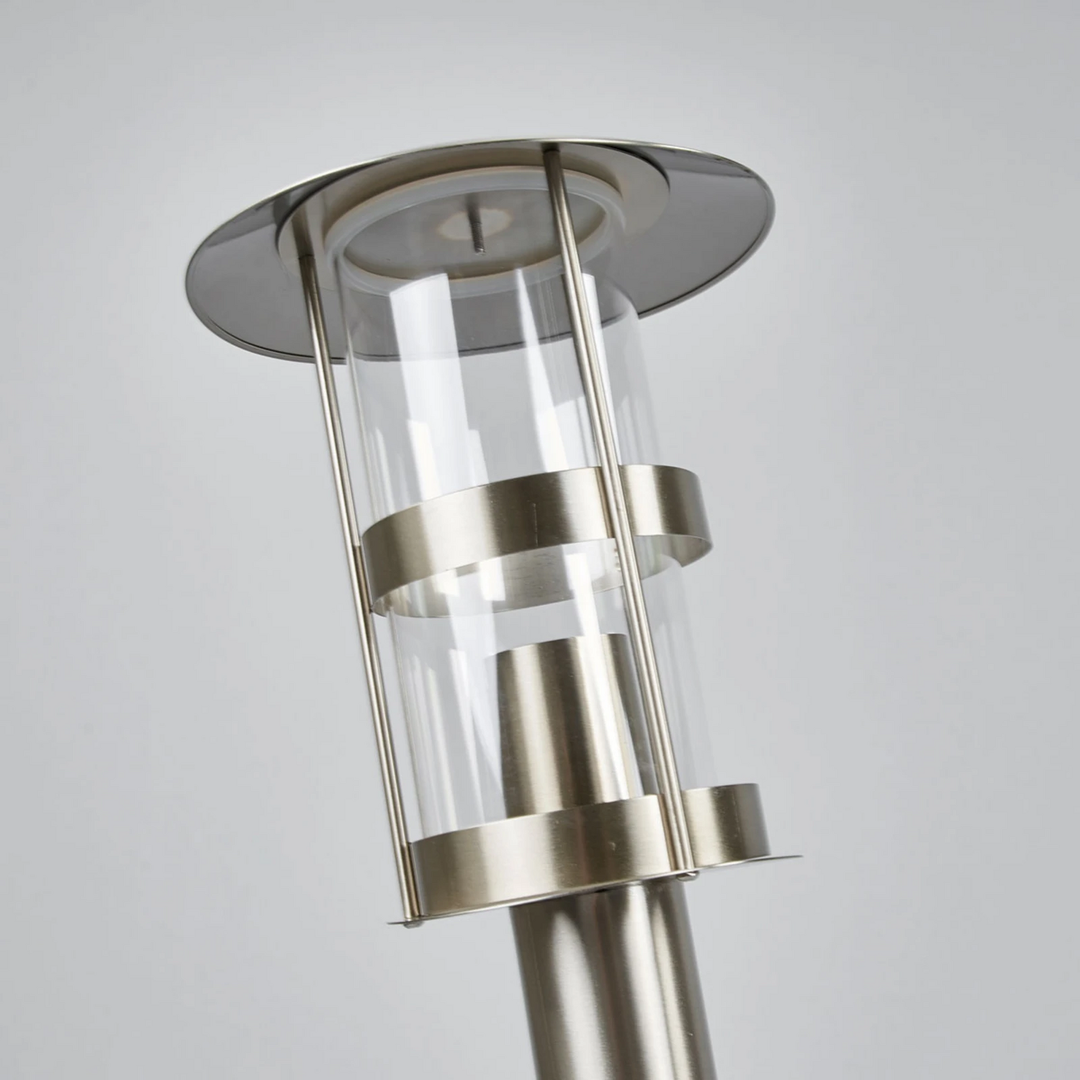 Lindby Wegelampe Außenleuchte Außenbeleuchtung Noemi Grau Edelstahl 80 Cm Ip44 B-Ware - 9977045