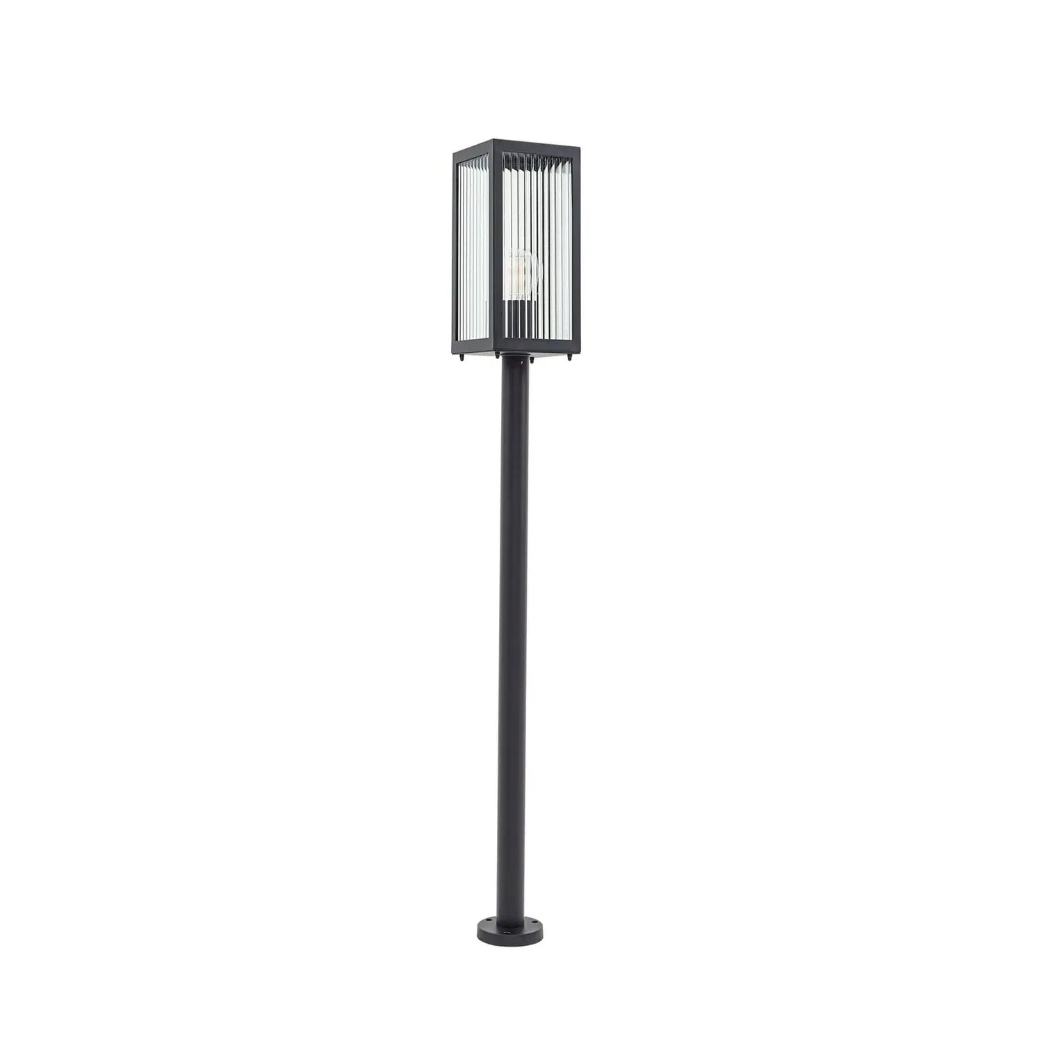 B-Ware Wegeleuchte Außenlampe Lindby Bolgar Schwarz Eisen Glas Garten Terrasse - 4251911798319