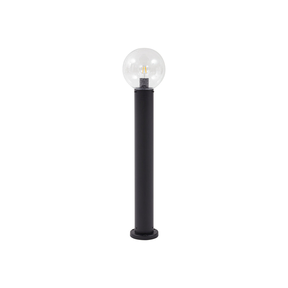 Lindby Wegeleuchte Wegelampe Außenleuchte Dangan klar Glas Metall Höhe 90 cm - 4251911798920