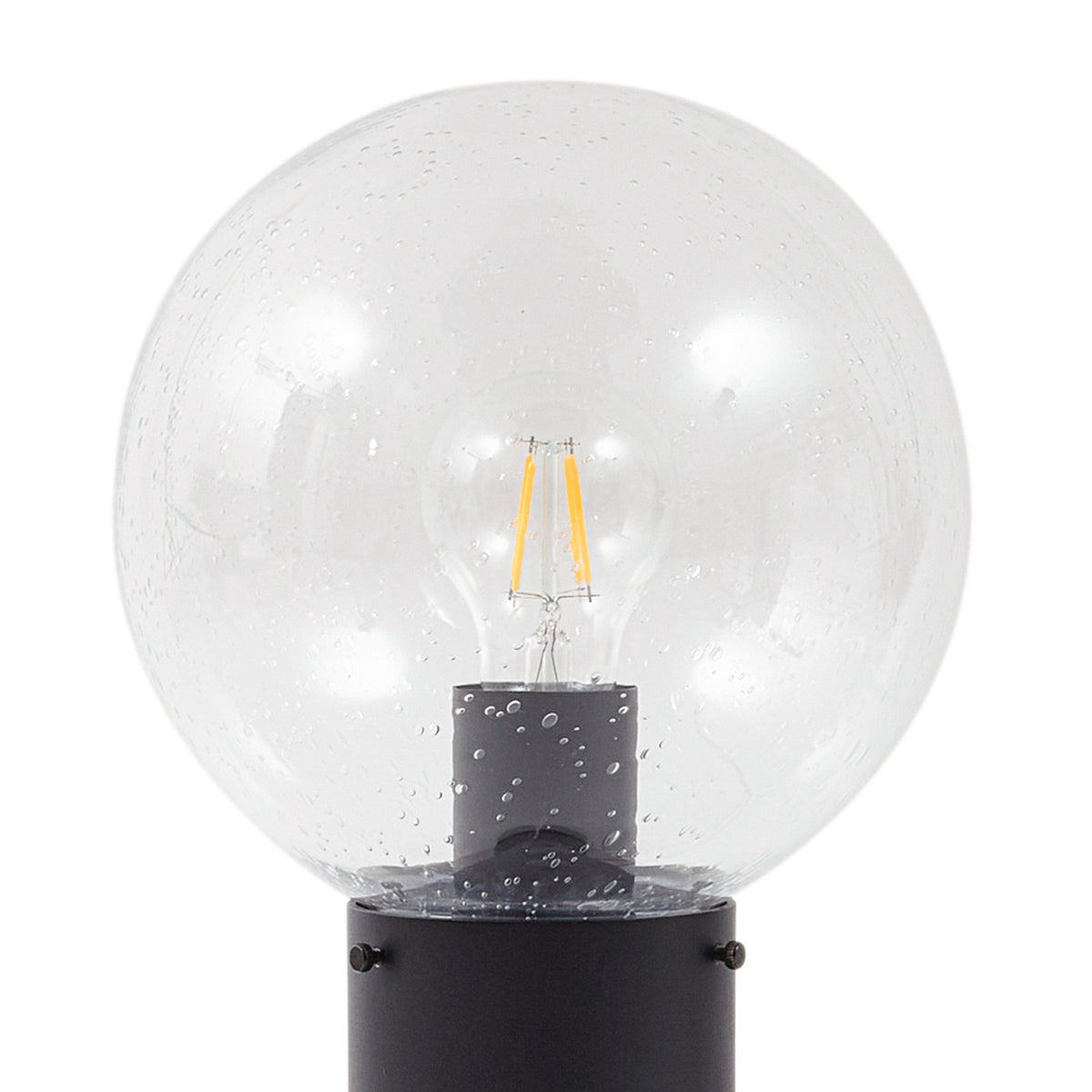 Lindby Wegeleuchte Wegelampe Außenleuchte Dangan klar Glas Metall Höhe 90 cm - 4251911798920