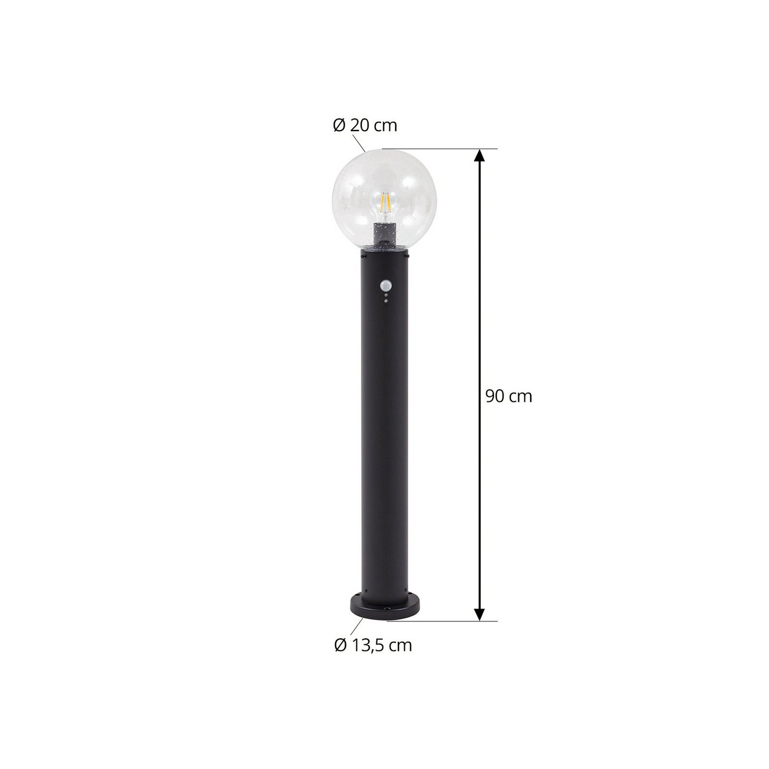 B-Ware Lindby Wegeleuchte Lampe Wegleuchte Sensor Glas Klar Dangan 90 Cm - 4251911798944