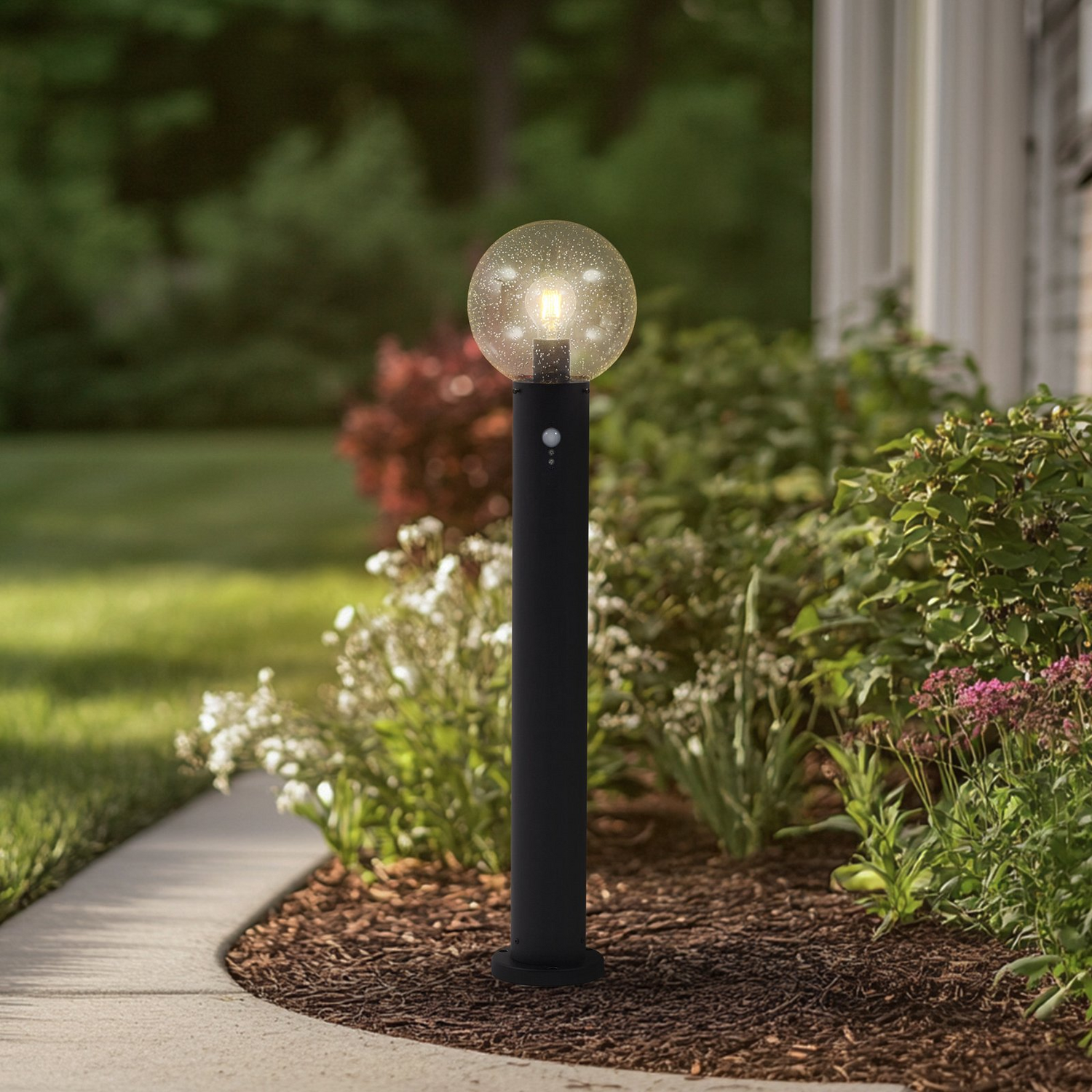 Lindby Wegeleuchte Lampe Wegleuchte Sensor Glas Klar Dangan 90 Cm B-Ware - 4251911798944