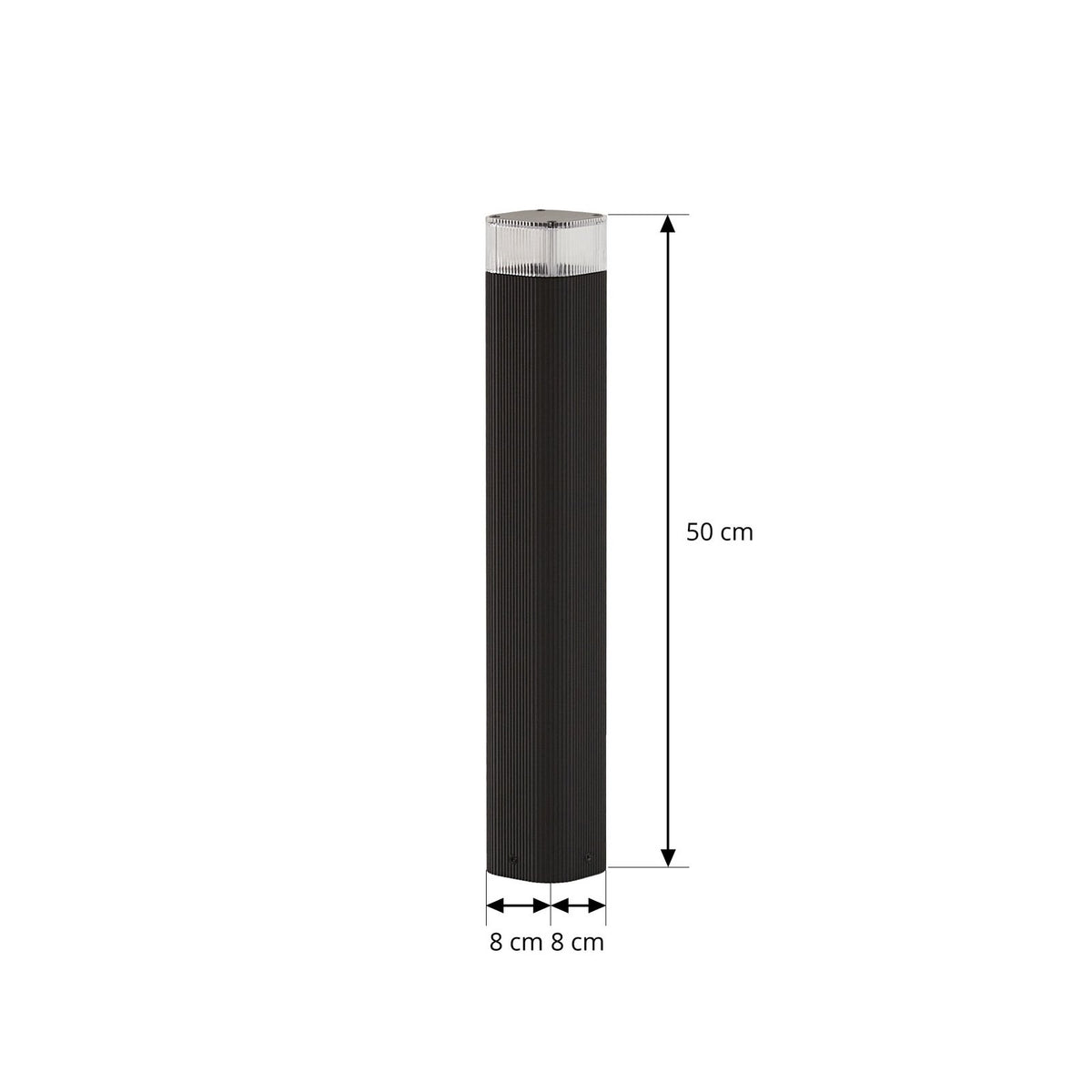 Lindby Wegeleuchte Außenlampe Halvar Standleuchte schwarz IP65 50 cm GU10 - 4255830904219