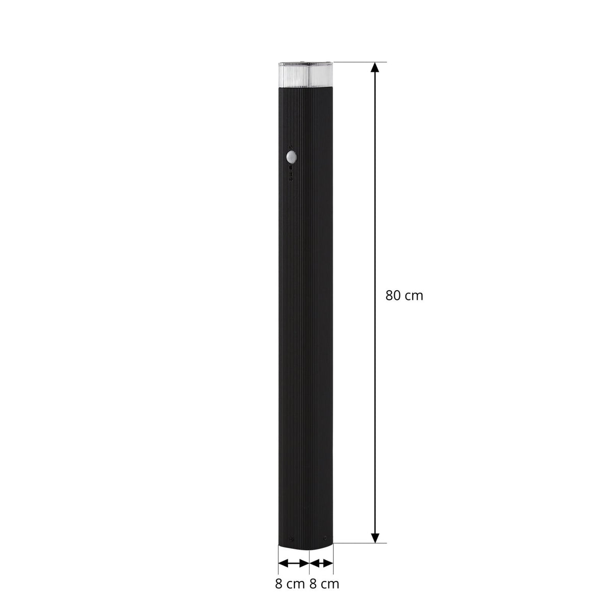 Lindby Wegeleuchte Wegelampe Halvar Sensor schwarz Bewegungsmelder 80cm GU10 LED - 4255830904226