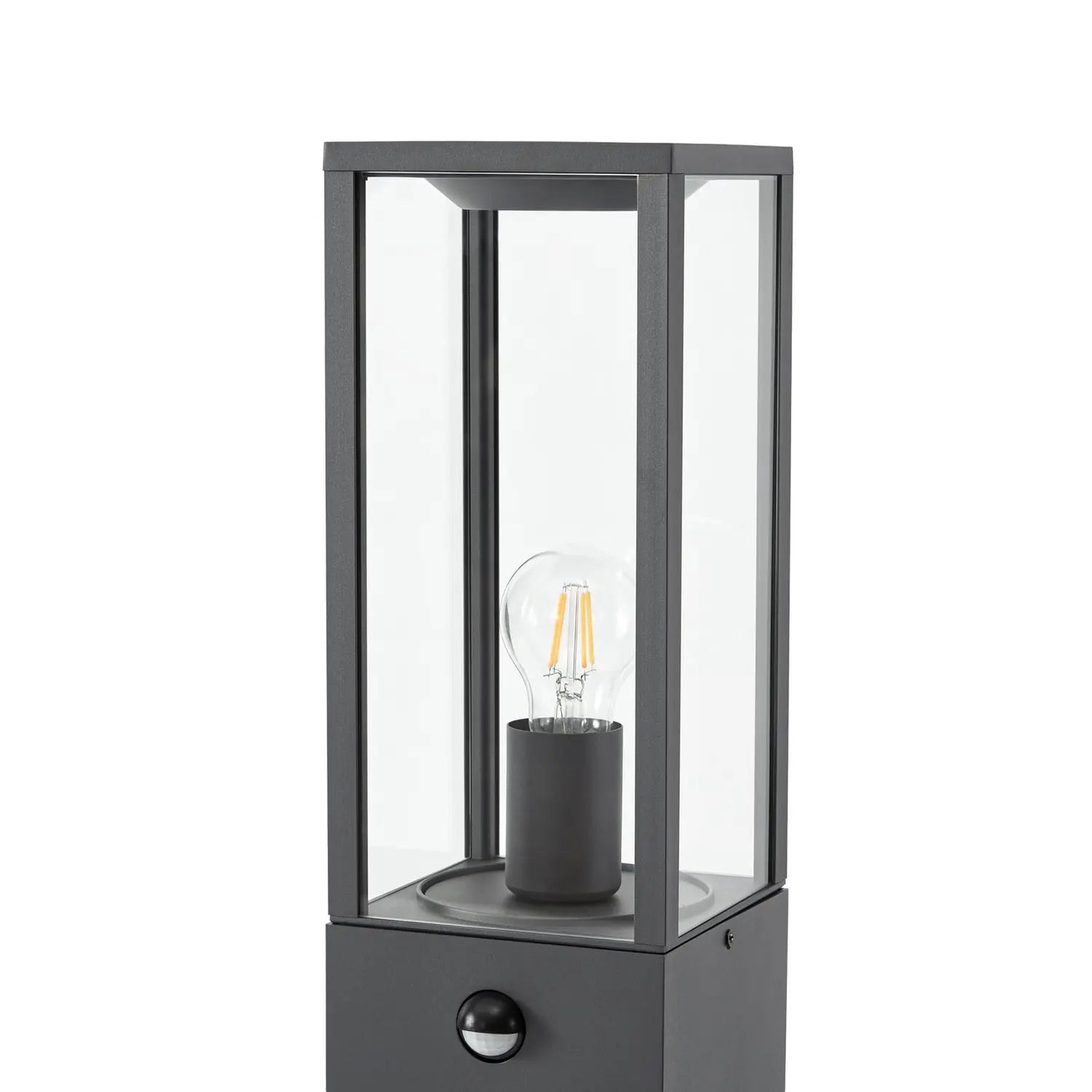 B-Ware Lindby Wegeleuchte Gartenleuchte Peldar Sensor Anthrazit Transparent Außenlampe - 4255830907234