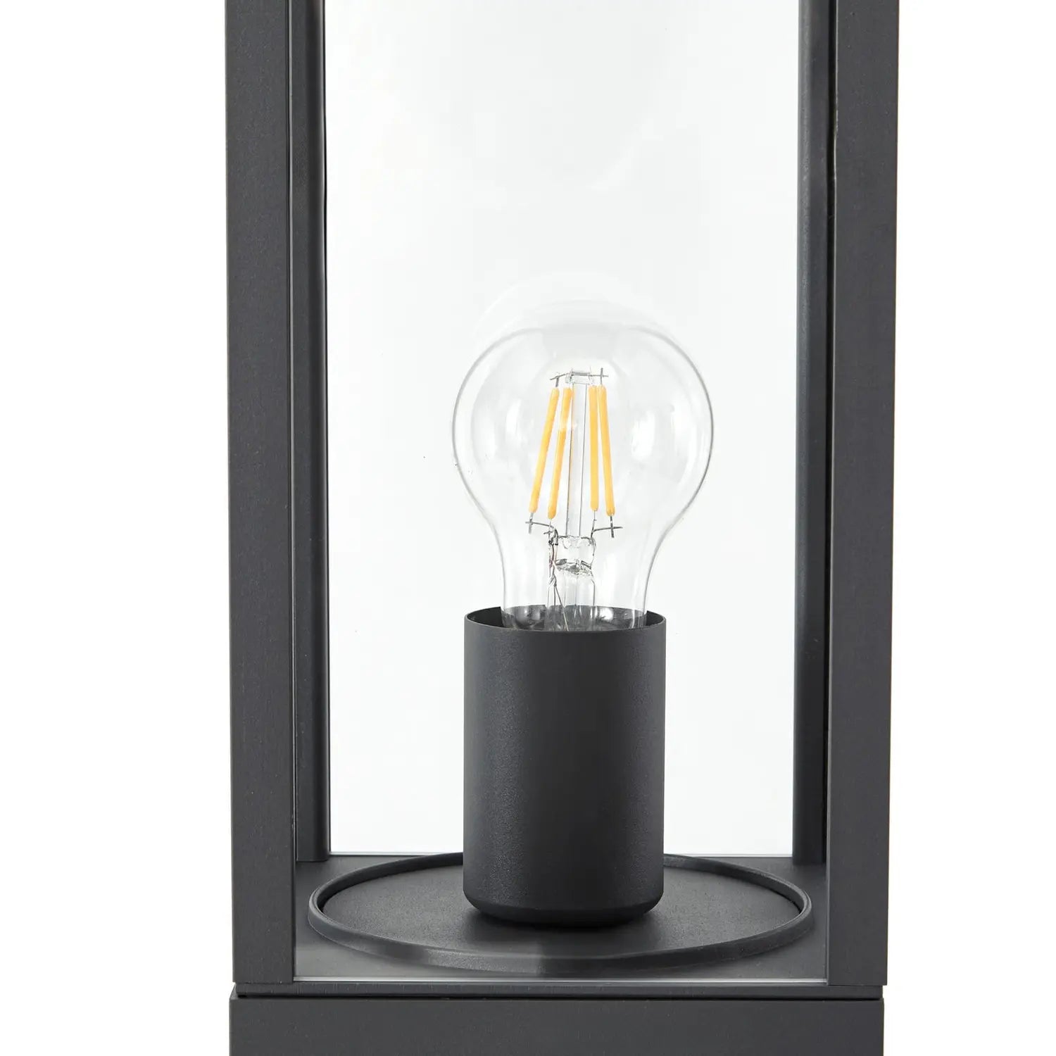 B-Ware Lindby Wegeleuchte Gartenleuchte Peldar Sensor Anthrazit Transparent Außenlampe - 4255830907234