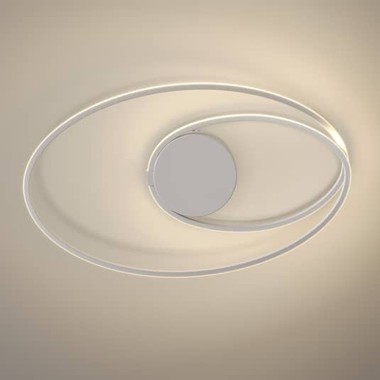 B-Ware Lindby Xenias Led Deckenlampe Weiß 60 X 35 Cm Deckenlampe Designerlampe Lampe - 4251096573046