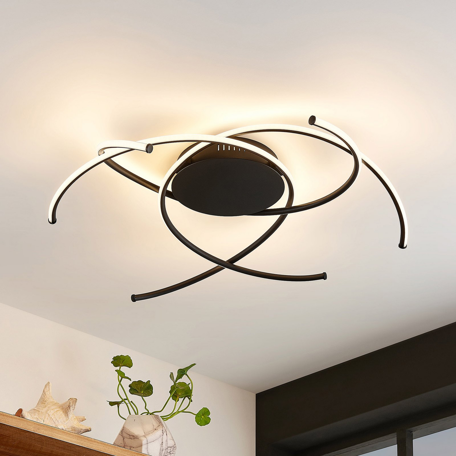 B-Ware Lindby Yareli Led Deckenlampe Deckenlampe Lampe Leuchte Licht Design Sandschw11 - 4251911711097