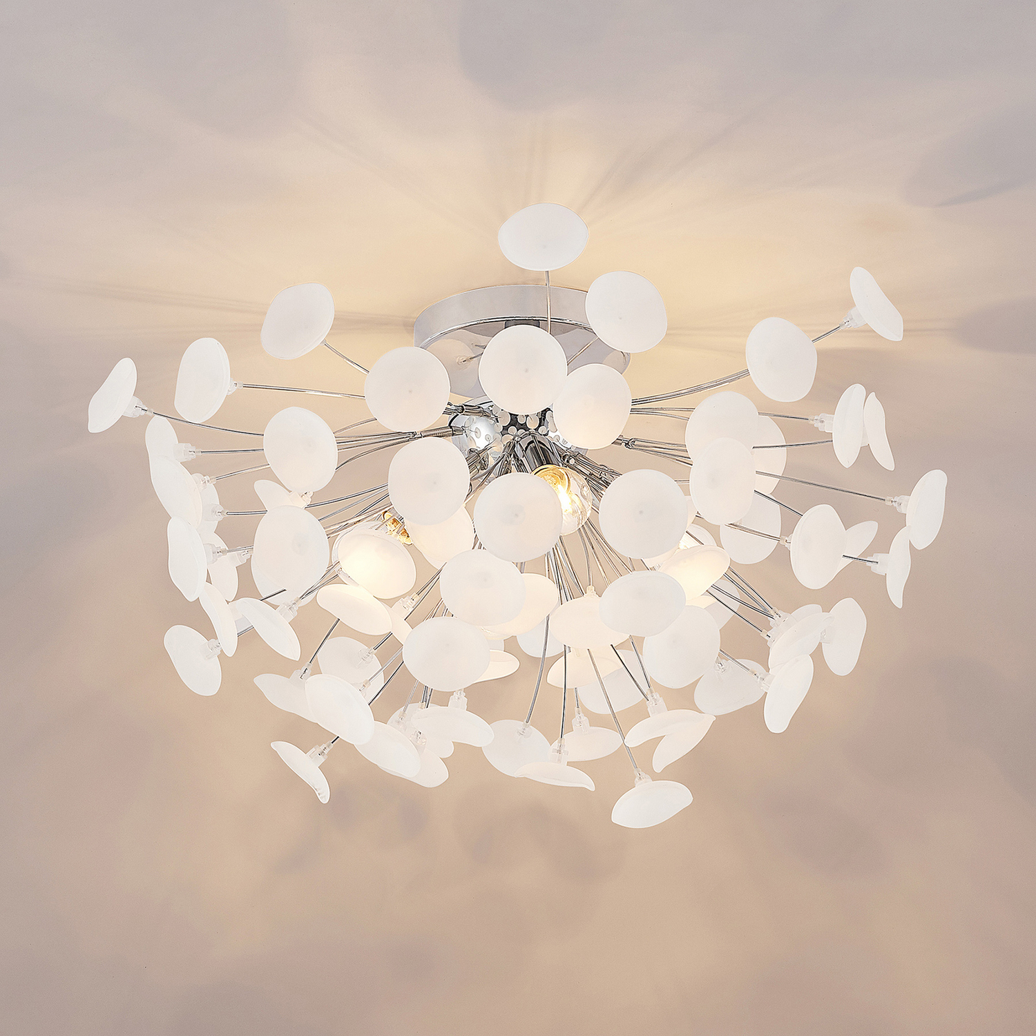 B-Ware Lindby Yurina Deckenleuchte Deckenlampe Lampe Leuchte Wohnzimmerlampe Ip20 Weiß