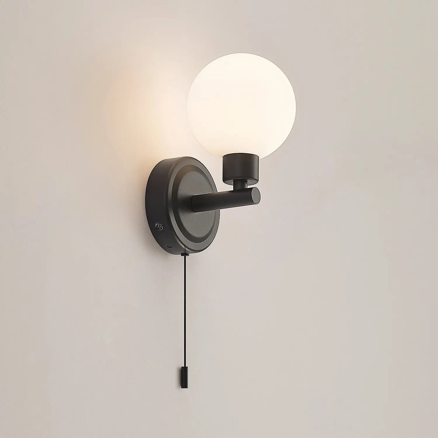 B-Ware Lindby Wandleuchte Wandlampe Zaniba Schwarz Stahl Glas Ip44 Schalter G9 2 Stück - 4251911732177