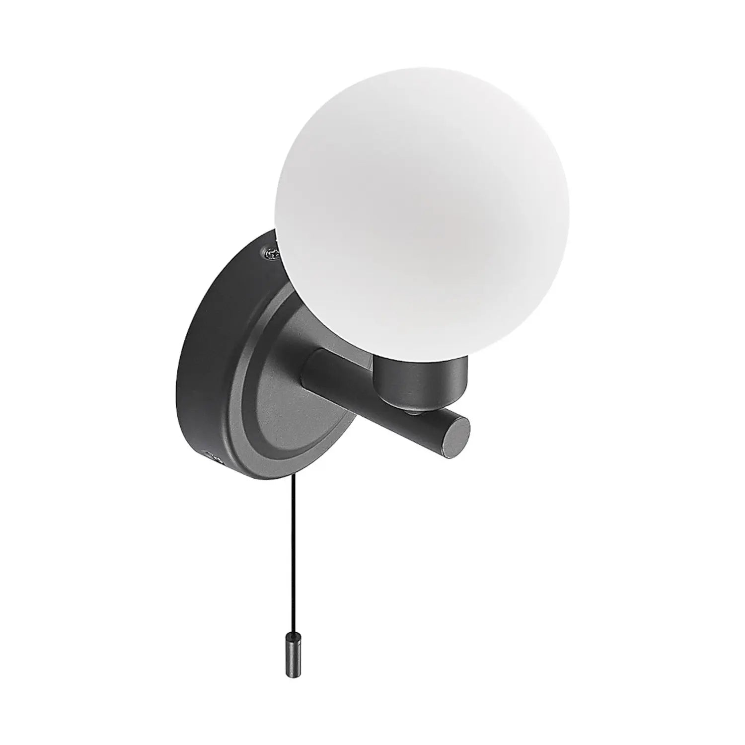 B-Ware Lindby Wandleuchte Wandlampe Zaniba Schwarz Stahl Glas Ip44 Schalter G9 2 Stück - 4251911732177