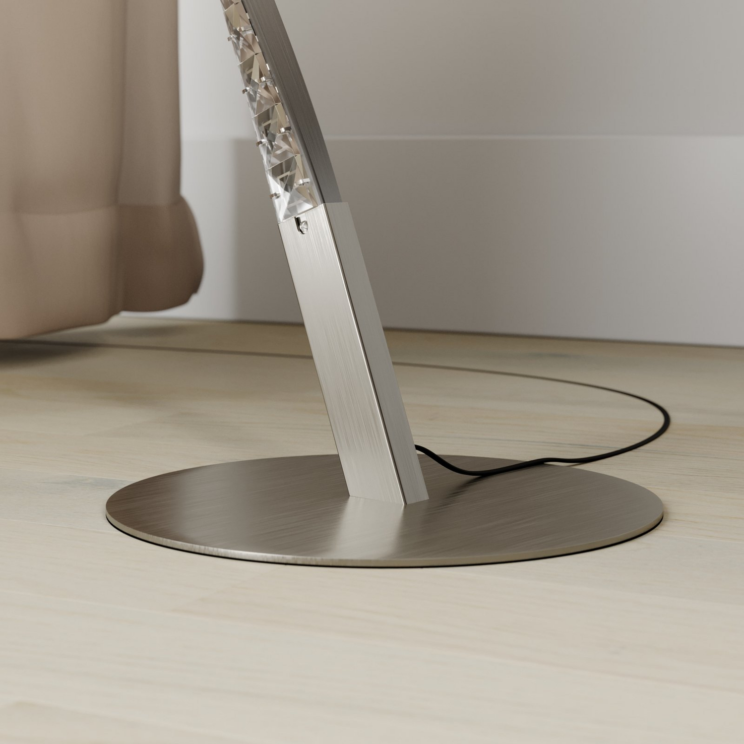 Lampadaire LED Lindby Criostal de qualité B, lampe sur pied, lampe à changement de couleur.