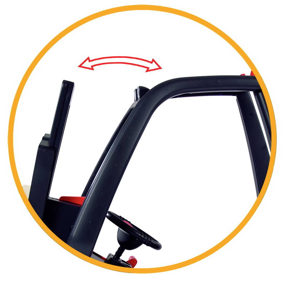 B-Ware Big Linde Forklift Gabelstapler Pedale Zum Treten Palette Kindergabelstapler Rot - 4004943565806