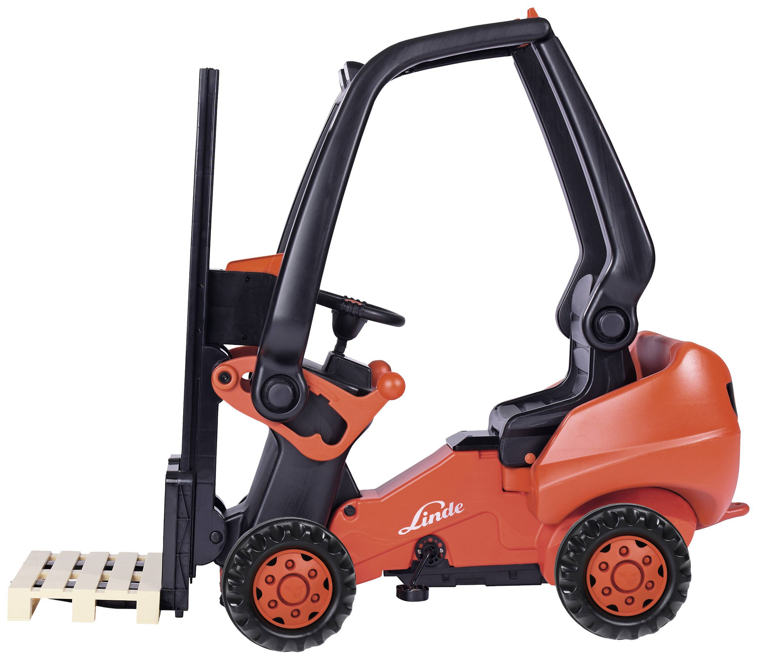 B-Ware Big Linde Forklift Gabelstapler Pedale Zum Treten Palette Kindergabelstapler Rot - 4004943565806