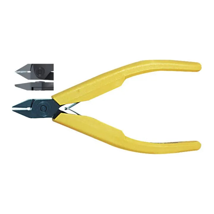 B-Ware Lindström Seitenschneider Elektronikzange Spitzer Kopf Ausgekehlt Gelb 110 Mm - 7314150051021