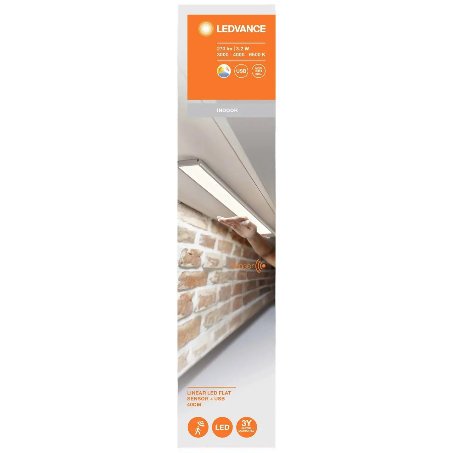 B-Ware Ledvance Linear Led Flat Usb Leuchte Lampe 40 Cm 3.2 W Cct Le Beleuchtung - 4058075762213
