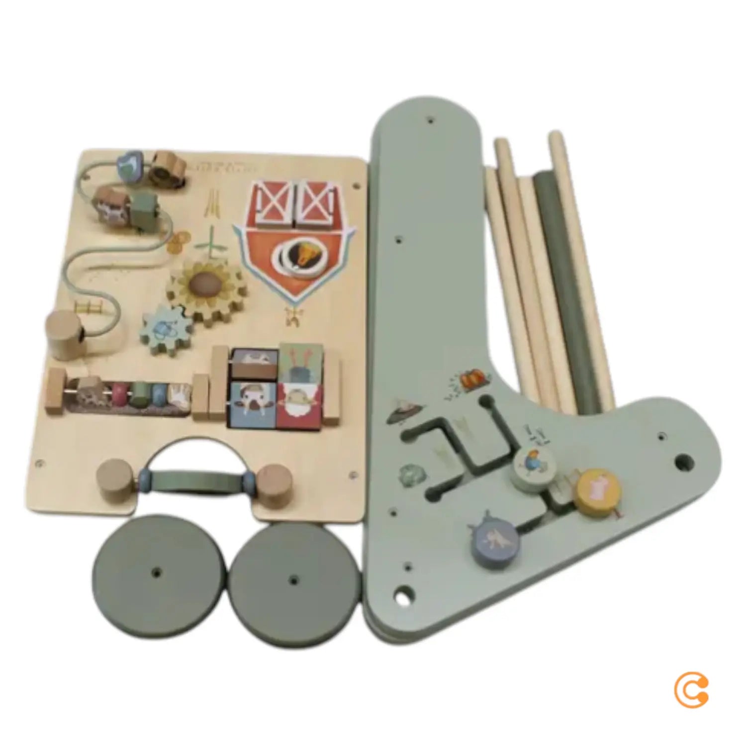 C-Ware Little Dutch Lauflernwagen Schiebewagen Little Farm Holz Kinder Siehe Text/Foto - 2000585925505