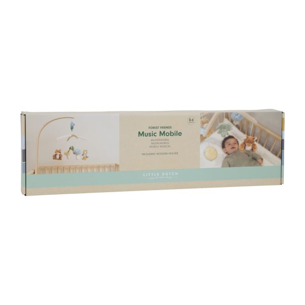 Little Dutch Musik Mobile Spieluhr Holz Forest Friends Fsc Für Babybett B-Ware
