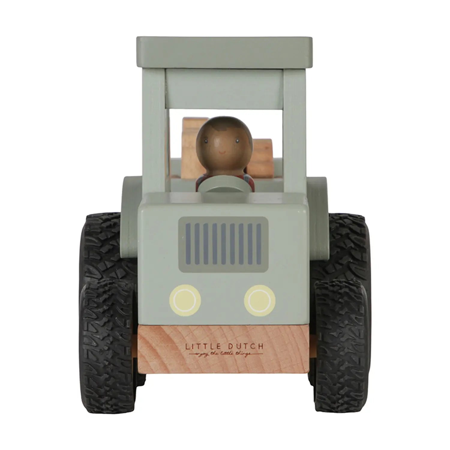 B-Ware Little Dutch Traktor Fahrzeug Anhänger Spielzeug Bauernhof Holz Tiere Flaschen - 8713291771499