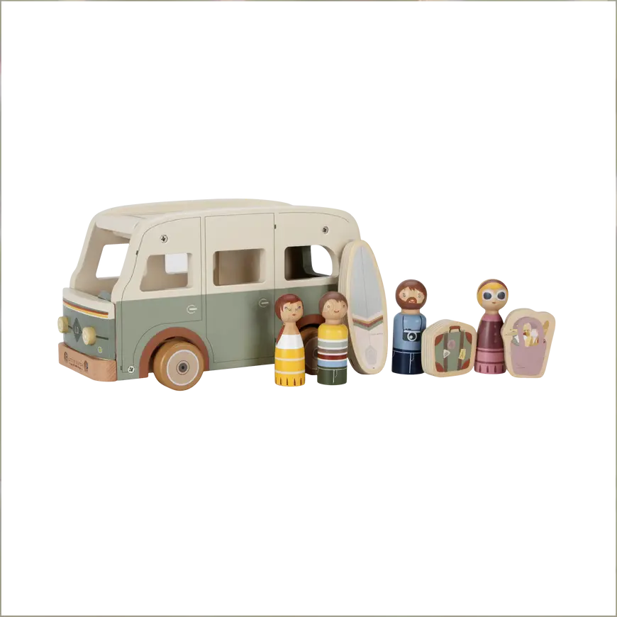B-Ware Little Dutch Vintage Camper Holzspielzeug Camper Bus Holzfahrzeug Spielzeug - 8713291771253