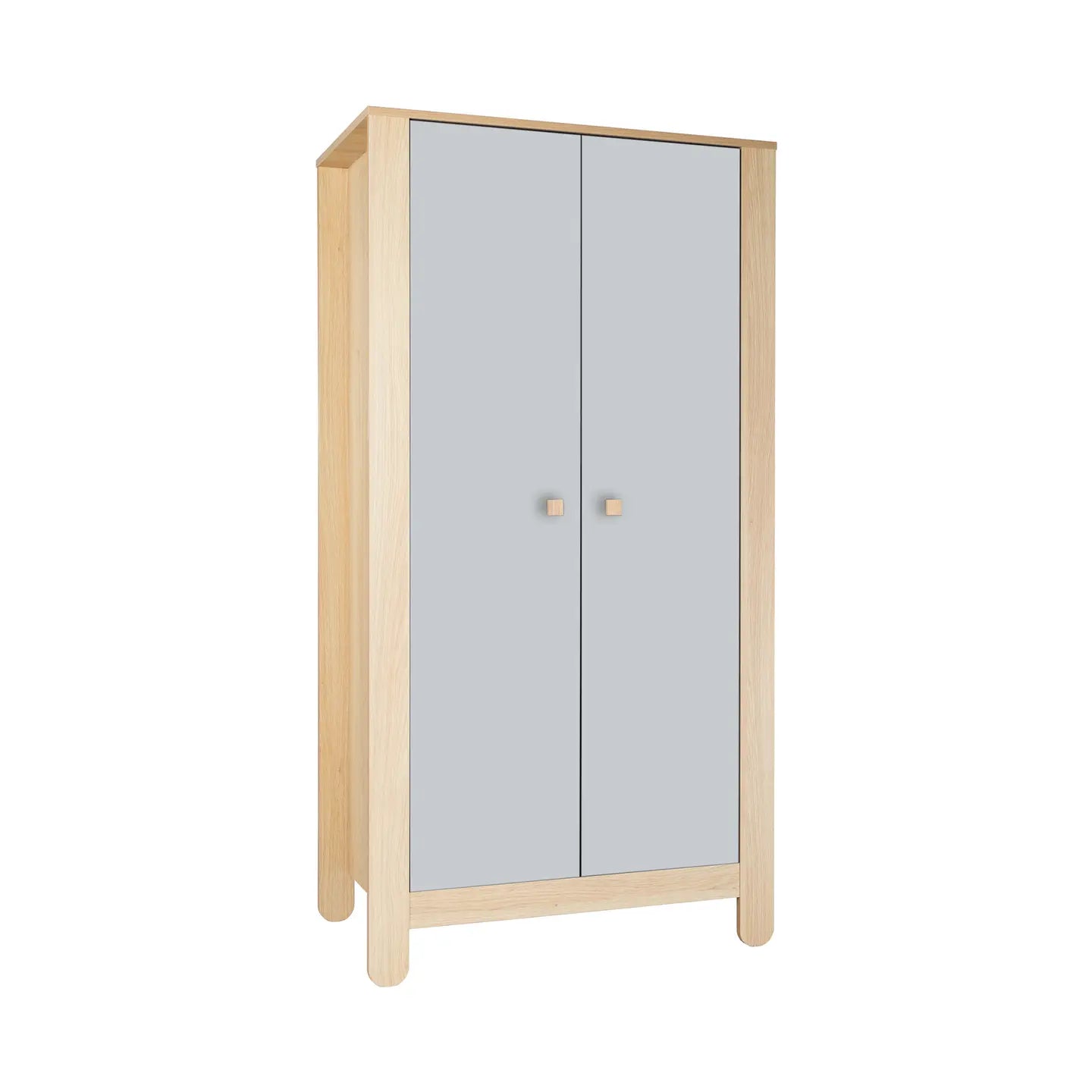 B-Ware Little One Kleiderschrank Schrank Cozy Room Kinderzimmer Lichtgrau Nagano Eiche - 4260633365204