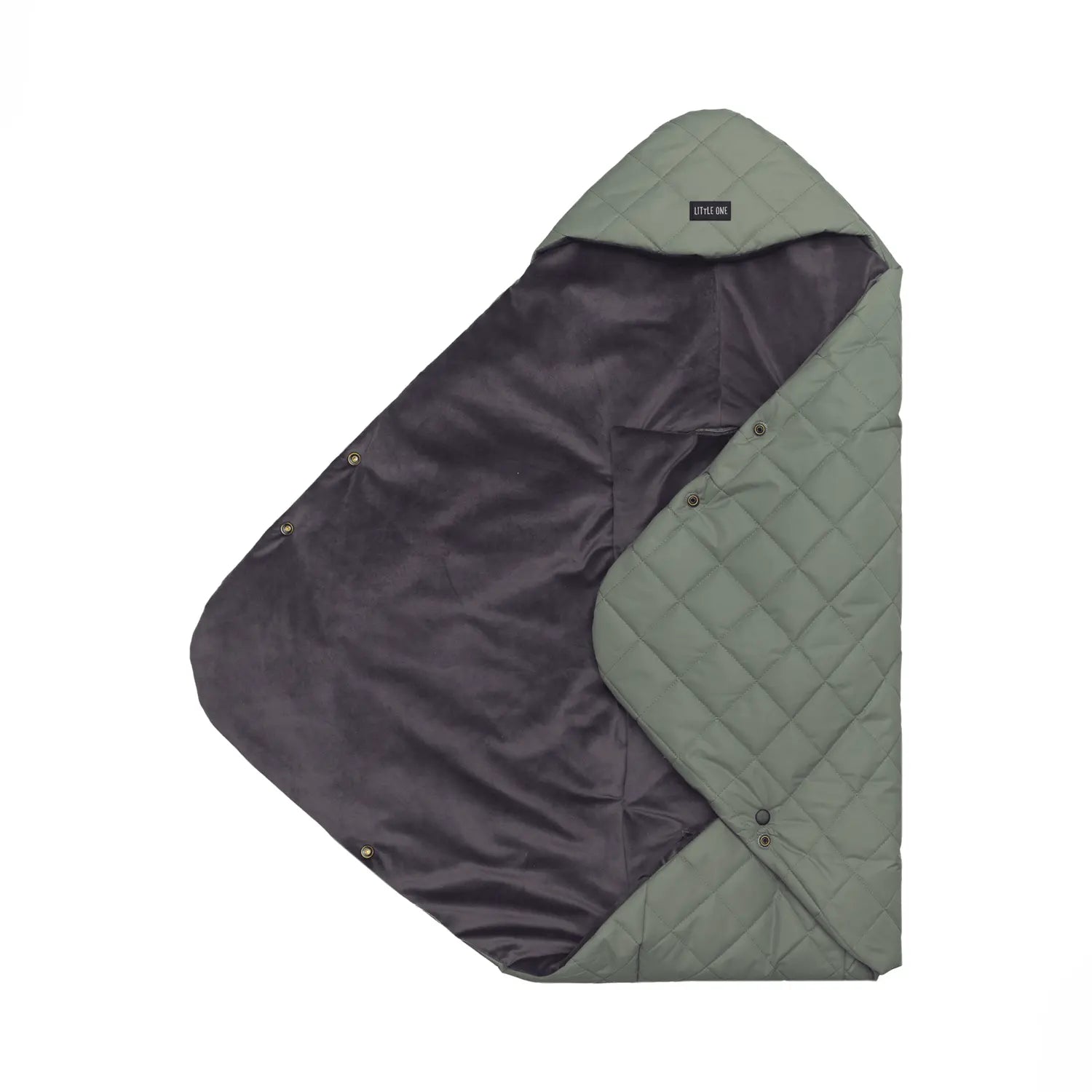 B-Ware Little One Einschlagdecke Babydecke Cozy Salbei Kuscheldecke Coralfleece Decke - 9120129917254