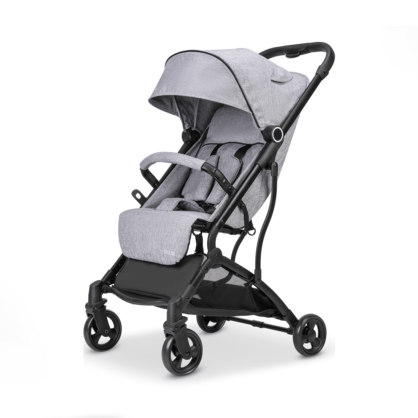 B-Ware Little One Kinderwagen Buggy Key Ii Grey Melange Faltbarer Leichter Komfortwagen - 4016428014594